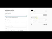 Load and play video in Gallery viewer, Override automatic discount with manual discount code