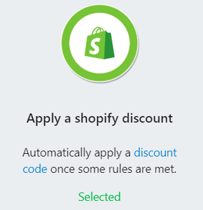 Apply a Shopify discount