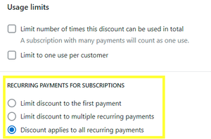 Subscription Discount